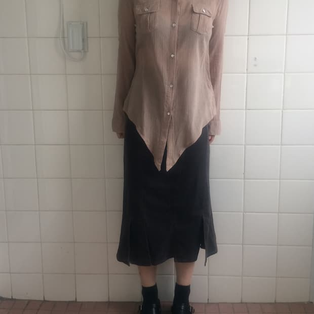 Crochet punching point shirt