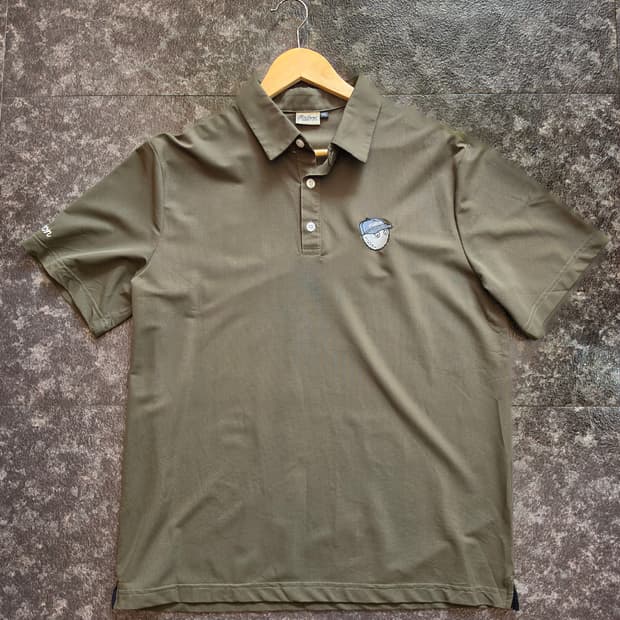 말본 골프 반팔 카키색 폴로티 - XXL
