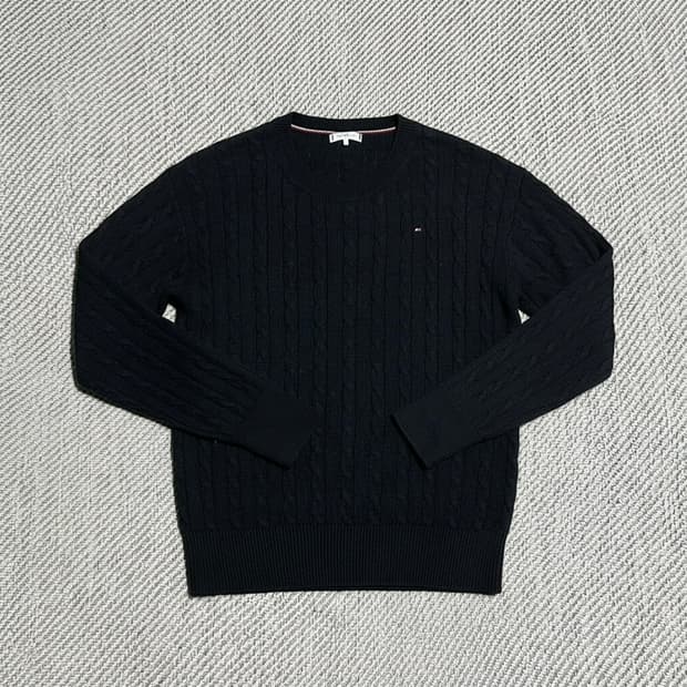 [M] Tommy 타미힐피거 우먼즈 울 케이블 라운드 니트
