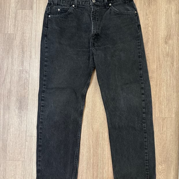 리바이스 505  오렌지탭 빈티지 블랙진 W38 L30