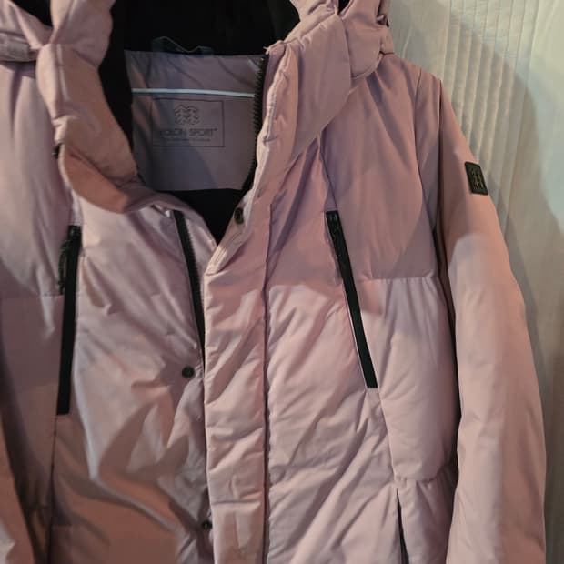 코오롱 오리털 롱패딩 