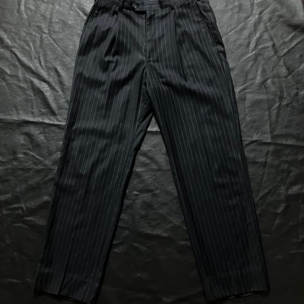 조르지오 아르마니 COLLEZIONI 멀티 스트라이프 슬랙스 트라우저