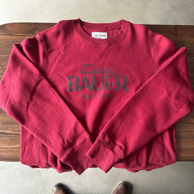 에디바우어 스웻 셔츠 맨투맨 레드