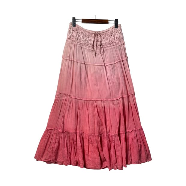 [JPN] 빈티지 히피 그라데이션 롱스커트