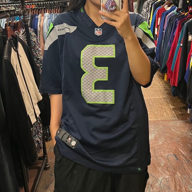 [HI]NFL 풋볼져지 반팔티 네이비