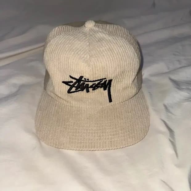 스투시 코듀로이 트러커 캡 베이지