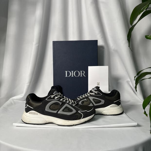 디올 B30 스니커즈 딥그린 메쉬블랙