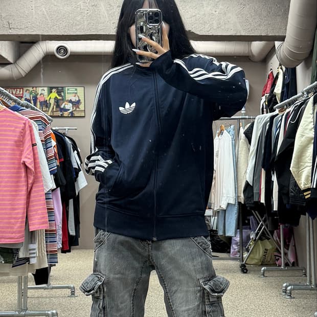 아디다스 파이어버드 트랙탑 네이비 S174