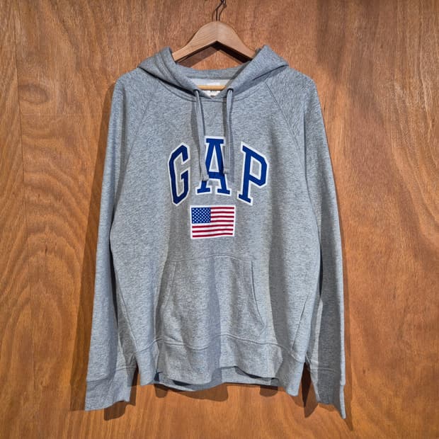 GAP 갭 성조기 후드티 L