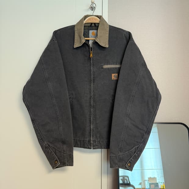 (희귀빈티지)[L]칼하트 디트로이트 J97 구형 PTL 황색카라 자켓