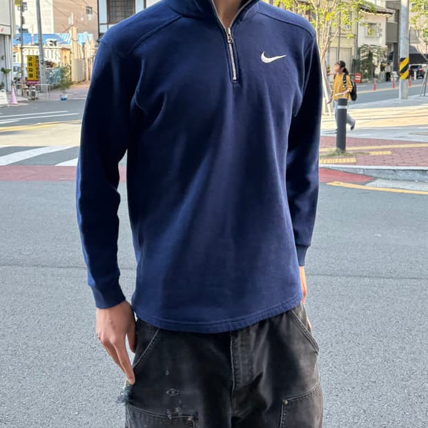 90s Nike 1/4 집업 스웻
