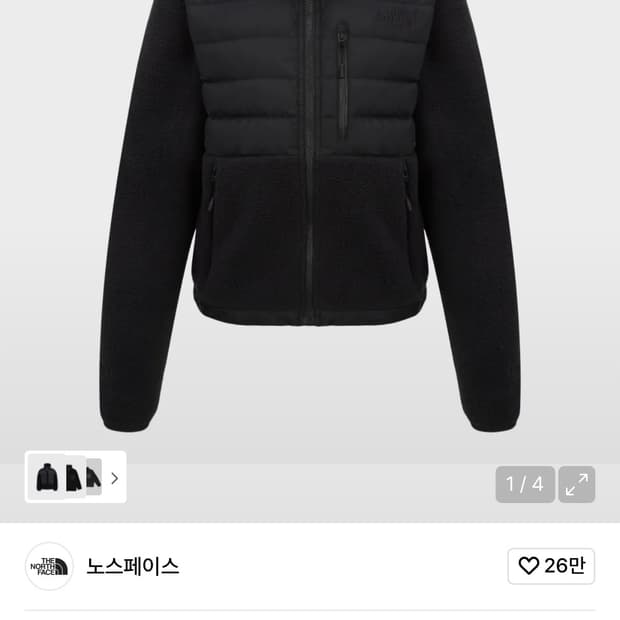 노스페이스 RMST 데날리 테크 하이브리드 자켓