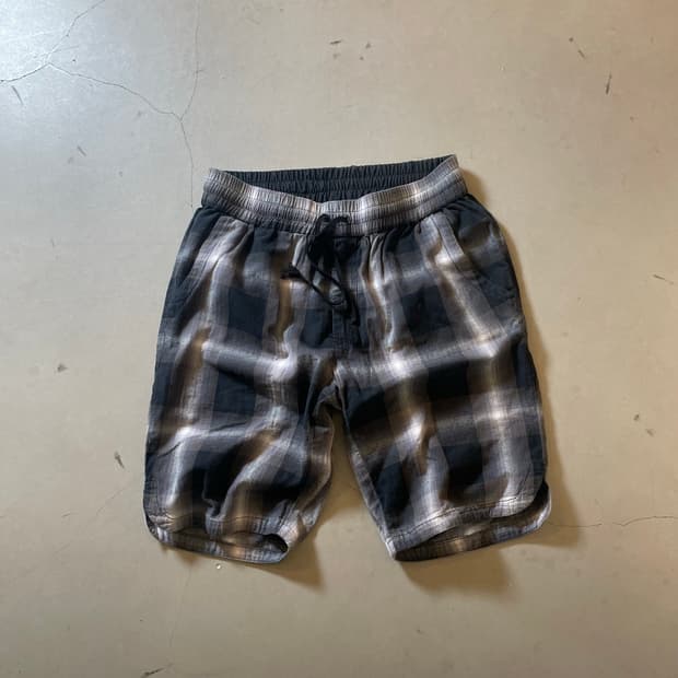 언유즈드 Ombre Check Easy pants