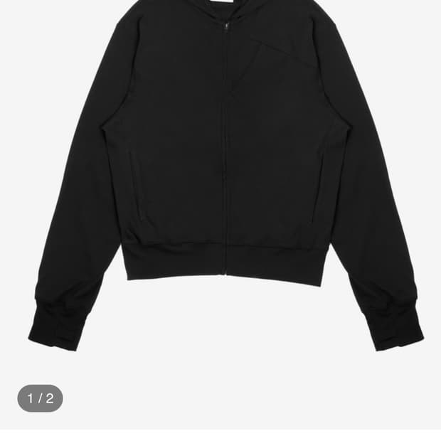 Asien layer zip hoodie black(구매)
