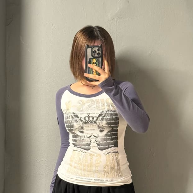 russ-k printing raglan long sleeve