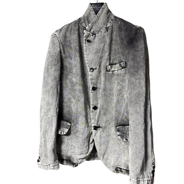 꼼데가르송 블랙 워싱 데님자켓