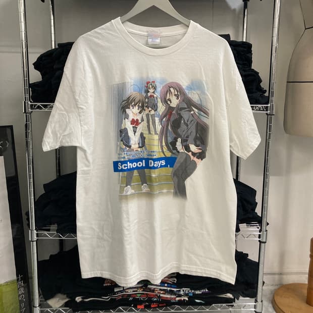 스쿨데이즈 부틀렉 애니메이션 티셔츠