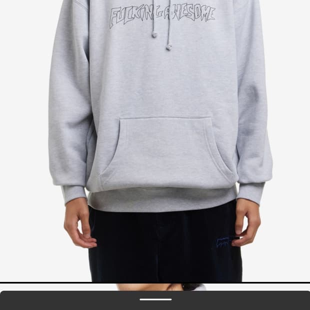 퍼킹어썸 후드 그레이 m