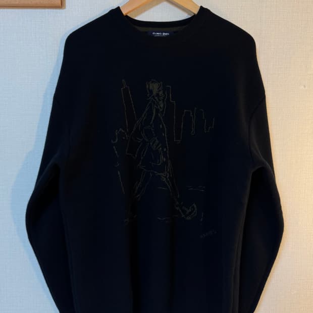 [M]질스튜어트뉴욕 캐시미어 프론트맨 니트