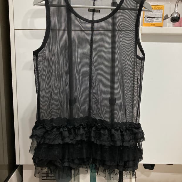 팬시클럽 도트 레이어드 원피스