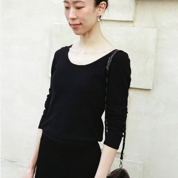 얼바닉30 니트 Fresco Scoop Neck Knit