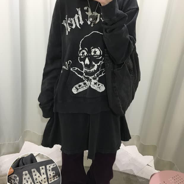 RNA skull hoodie onepiece