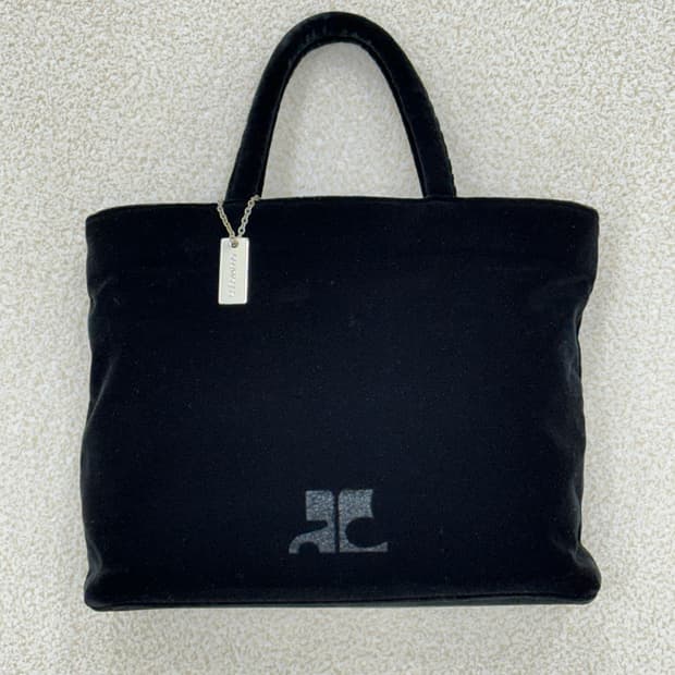 꾸레쥬 벨벳 토트백