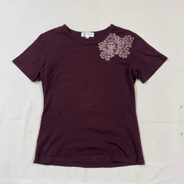 S) 미쉘 클랑 Michel Klein 슬러브 반팔 티셔츠