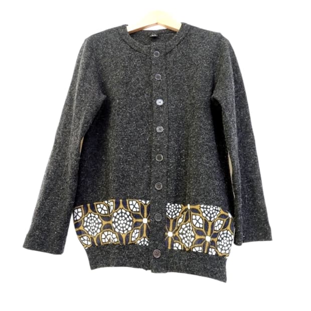 요지 야마모토 와이즈 울 캐시미어 가디건