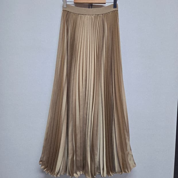 바이씨니 플리츠 스커트 롱치마 밴딩치마
