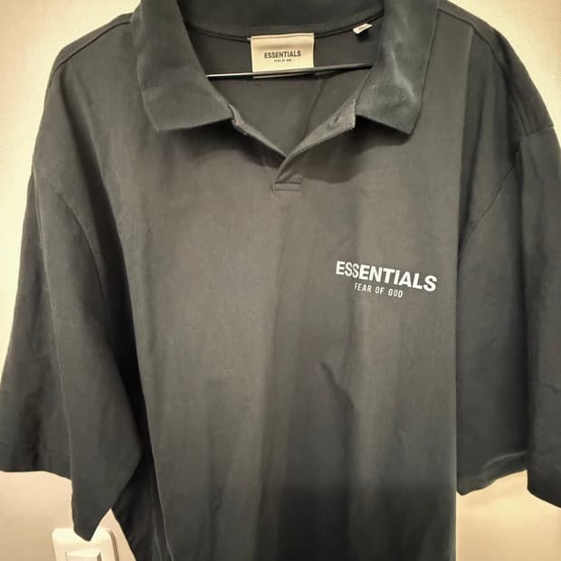 [XL] 에센셜 블랙 반팔티 피어오브갓