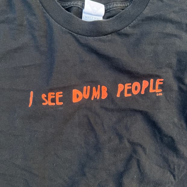 빈티지 I see dumb people 롱슬리브