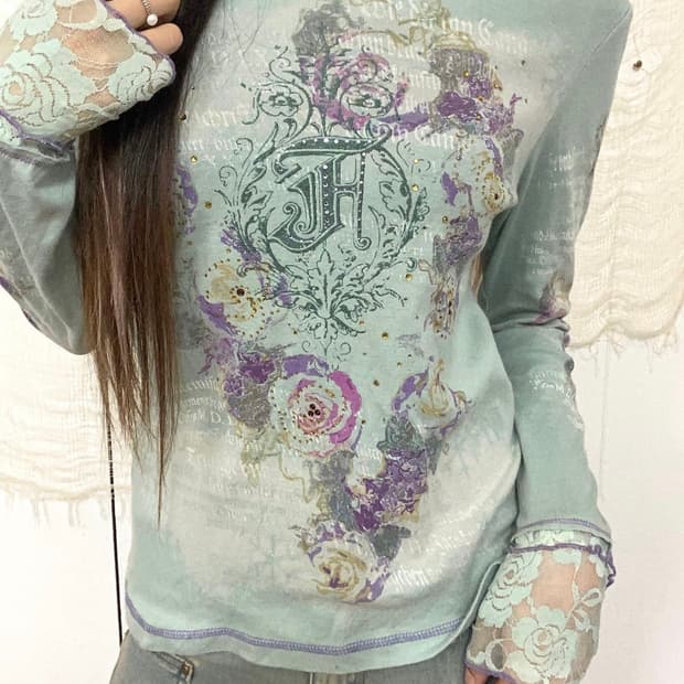 파우닝133 빈티지 오리엔탈 롱슬리브