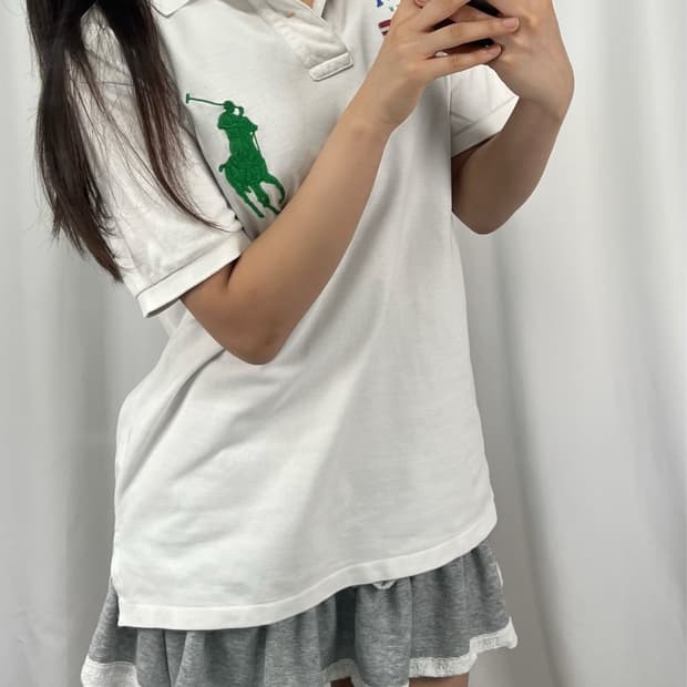 폴로 빅포니 USA 성조기 반팔 PK 카라티