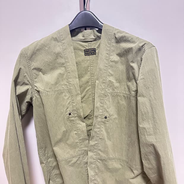 캐피탈 립스탑 에비에이터 카카시 셔츠 카키