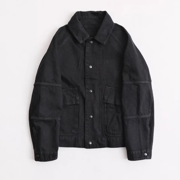 WORK BALANCE MICA JACKET (DYED CHARCOAL)