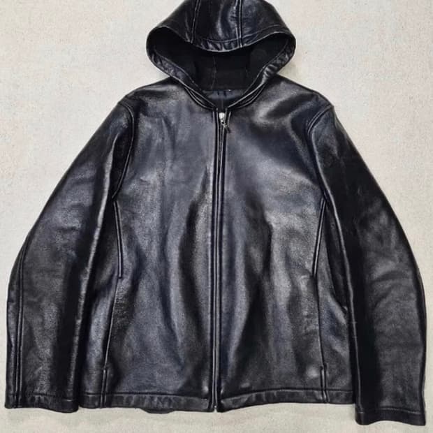 Vintage Lambskin Hoodie Jacket