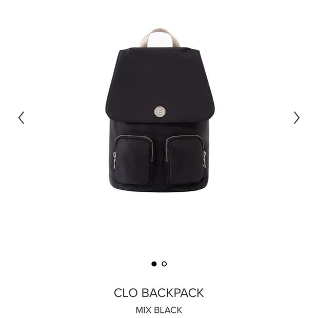 미닛뮤트 클로백팩 믹스블랙