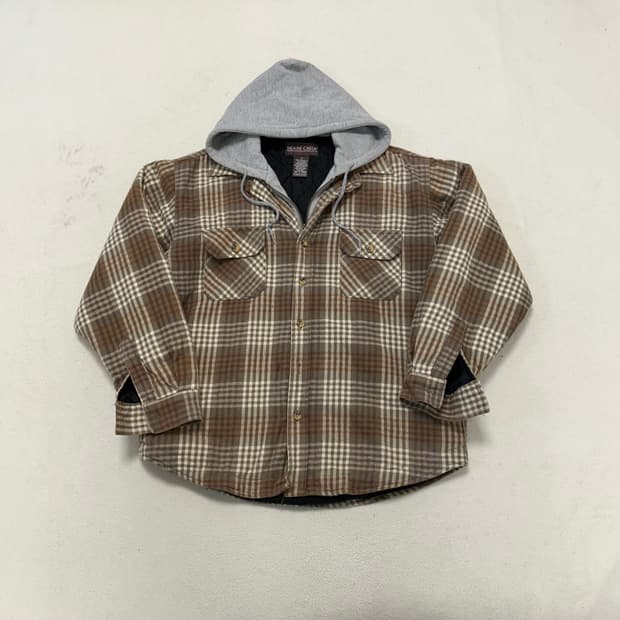 MOOSE CREEK 체크누빔후드집업