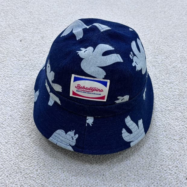 F 베베드피노 키즈 올오버 데님 버킷햇 0429E