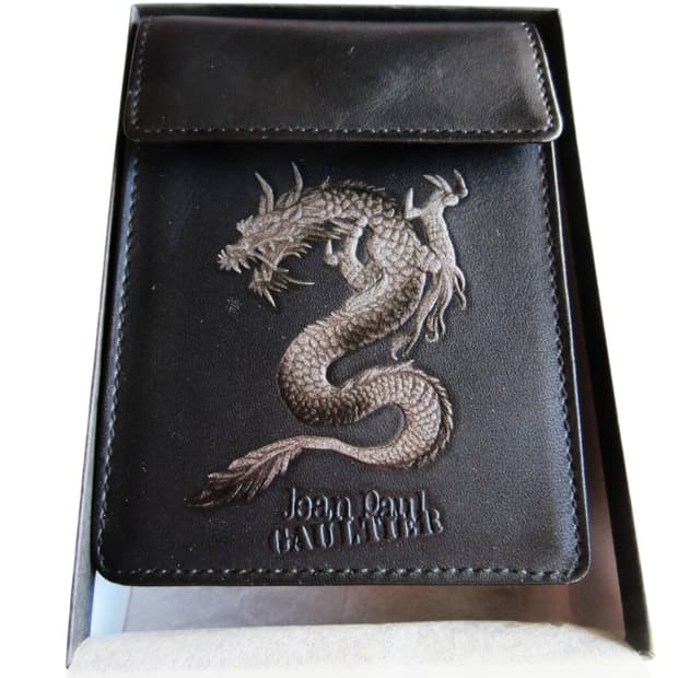 장폴고티에 드래곤 가죽 시가렛케이스 가방 새제품 y2k