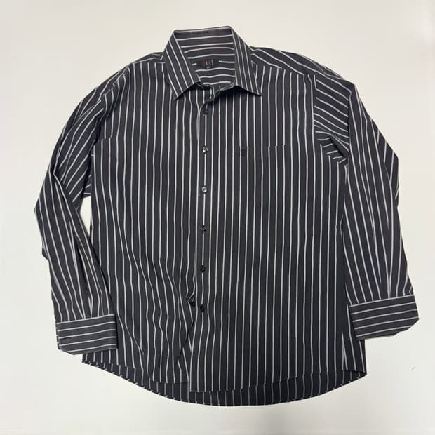 닥스 Dask 스트라이프 긴팔 셔츠 2XL 블랙