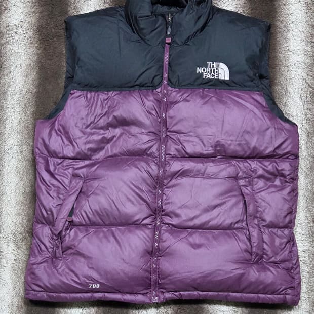 노스페이스 700 거위털 눕시 패딩조끼