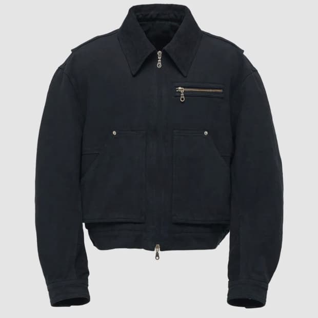 (L) 쿠어 오버 다잉 페이디드 워크 자켓 (워시드블랙)