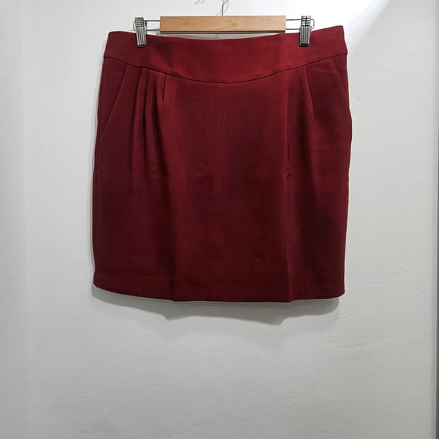 버건디 미니 치마 88 [새상품]