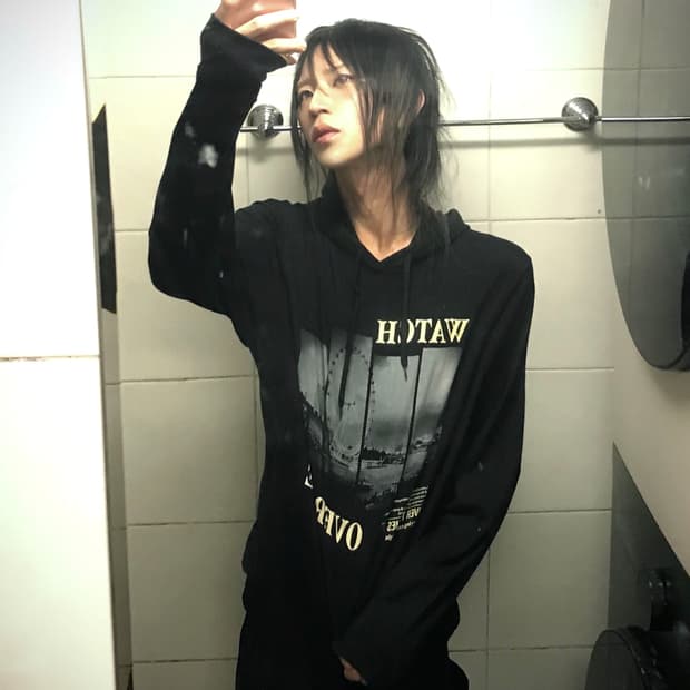 (Plus one)watch long sleeve hoody