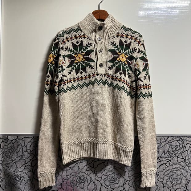 폴로 랄프로렌 스노우플레이크 스웨터