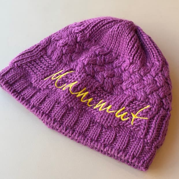 올드 마무트 mammut 퍼플 플리스 비니 (독일산)