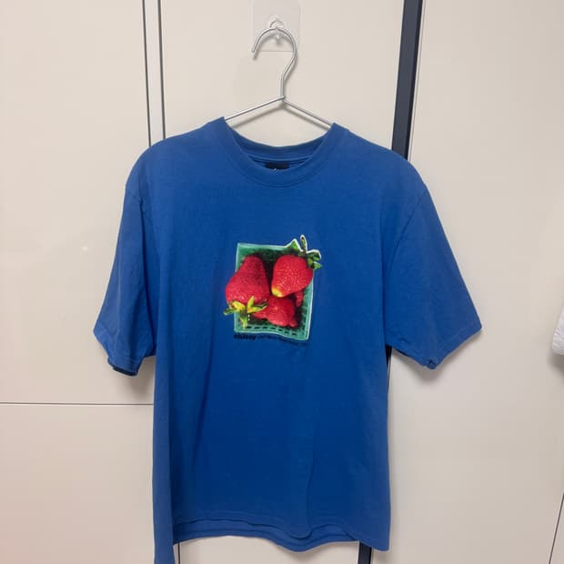 스투시 딸기 프린팅 반팔 티셔츠 M
