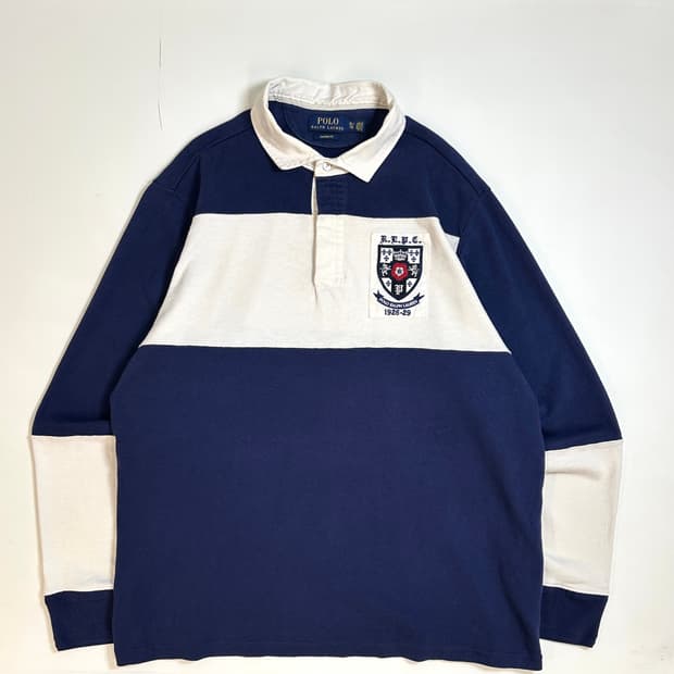 Polo 폴로 랄프로렌 럭비 pk 카라티 긴팔티셔츠 XL 